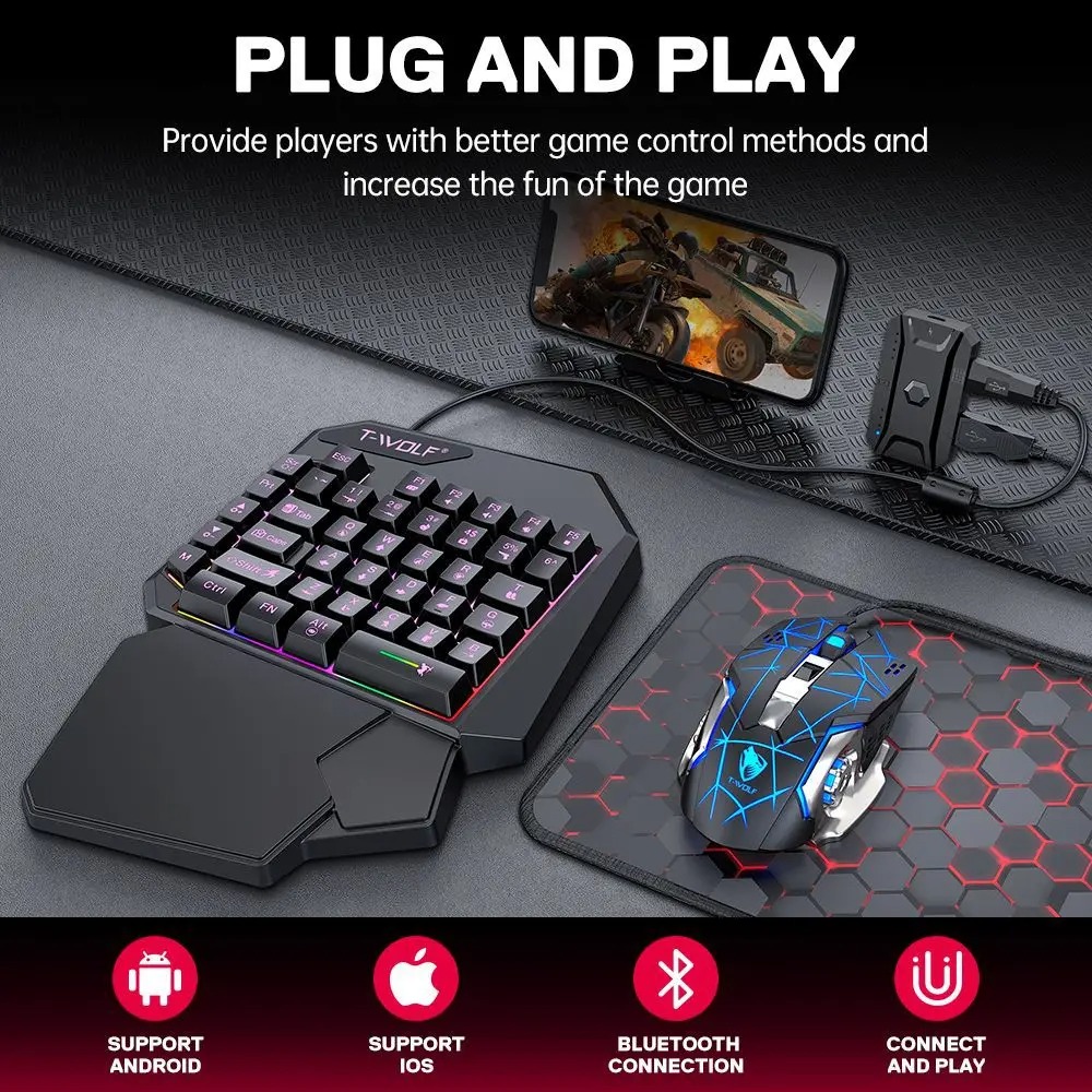 Gaming Keyboard And Mouse For Xbox - 5 in 1 RGB 게이밍 키보드