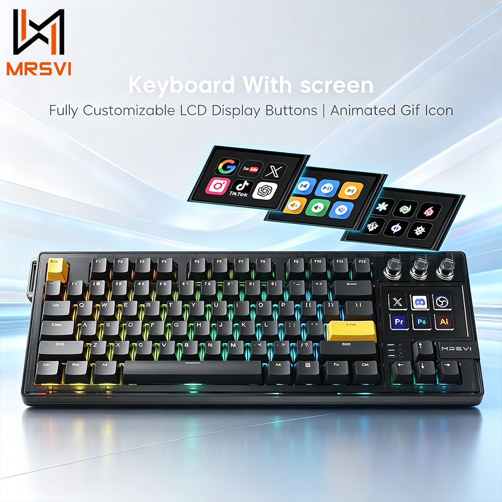 Keyboard Gaming Transparent - MRSVI K1 PRO V-K87 기계식 게이밍