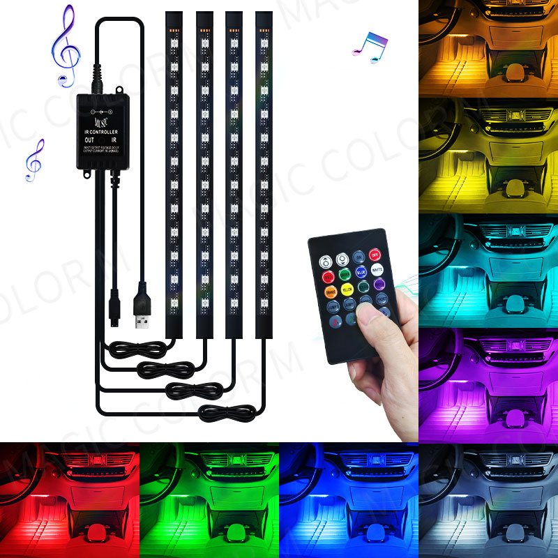 Rgb Underglow Strip - 48/72 Led 자동차 발 주변 조명