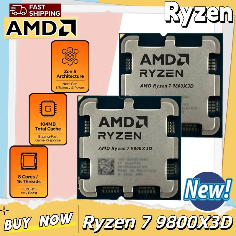 Amd Cpu Ryzen 7 - AMD 라이젠 7 9800X3D 게임용 CPU