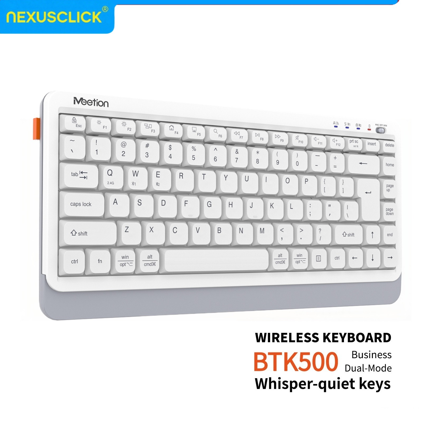 Keyboard Gaming Mac - NexusClick Quiet Ultra Slim 듀얼 모드
