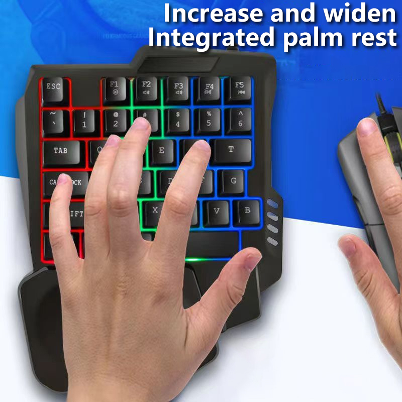 RGB 게이밍 키보드 싱글 핸드 미니 USB 초슬림 유 - Gaming Keyboard And Mouse For Xbox 리뷰 및 가격