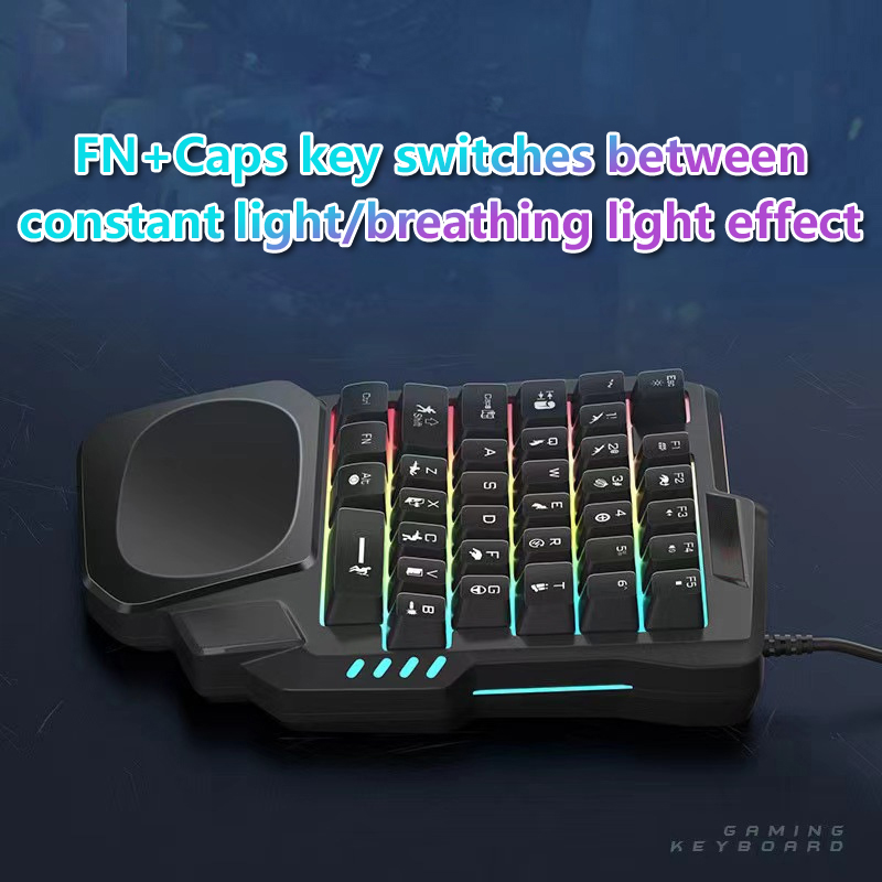 RGB 게이밍 키보드 싱글 핸드 미니 USB 초슬림 유 - Gaming Keyboard And Mouse For Xbox 리뷰 및 가격