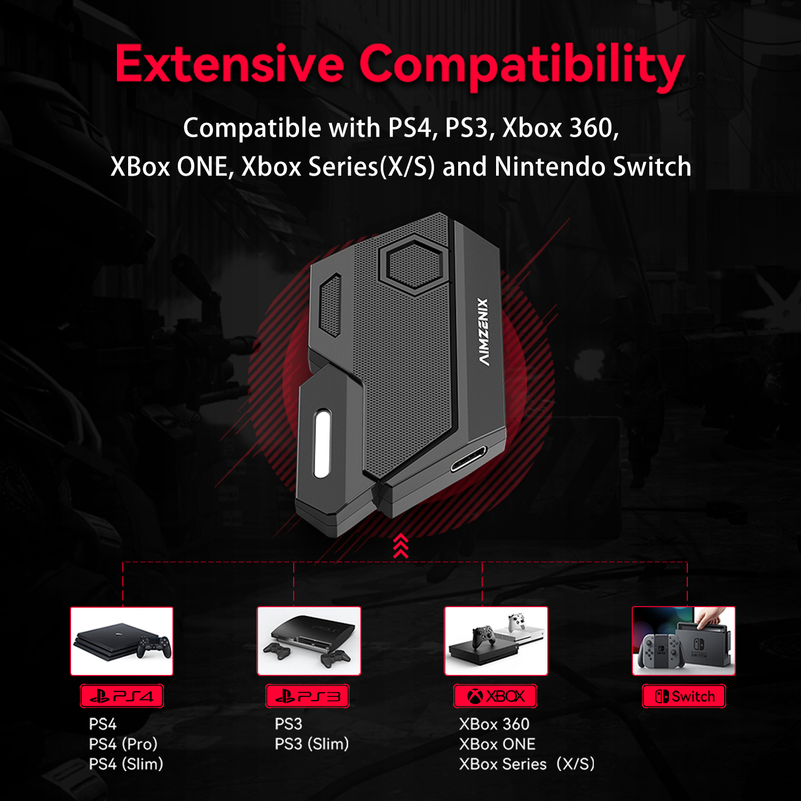 콘솔 게임 변환기, 모바일 게임용 키보드 및 마우스 어 - Gaming Keyboard And Mouse For Xbox 리뷰 및 가격
