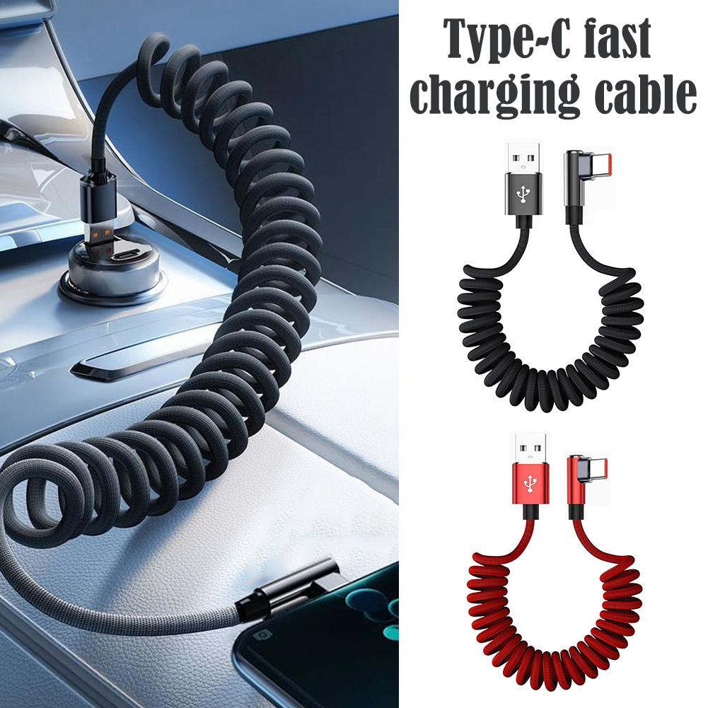 120W 고속 충전 코일형 USB C 케이블 90도 L - Coiled Usb Cable 리뷰 및 가격