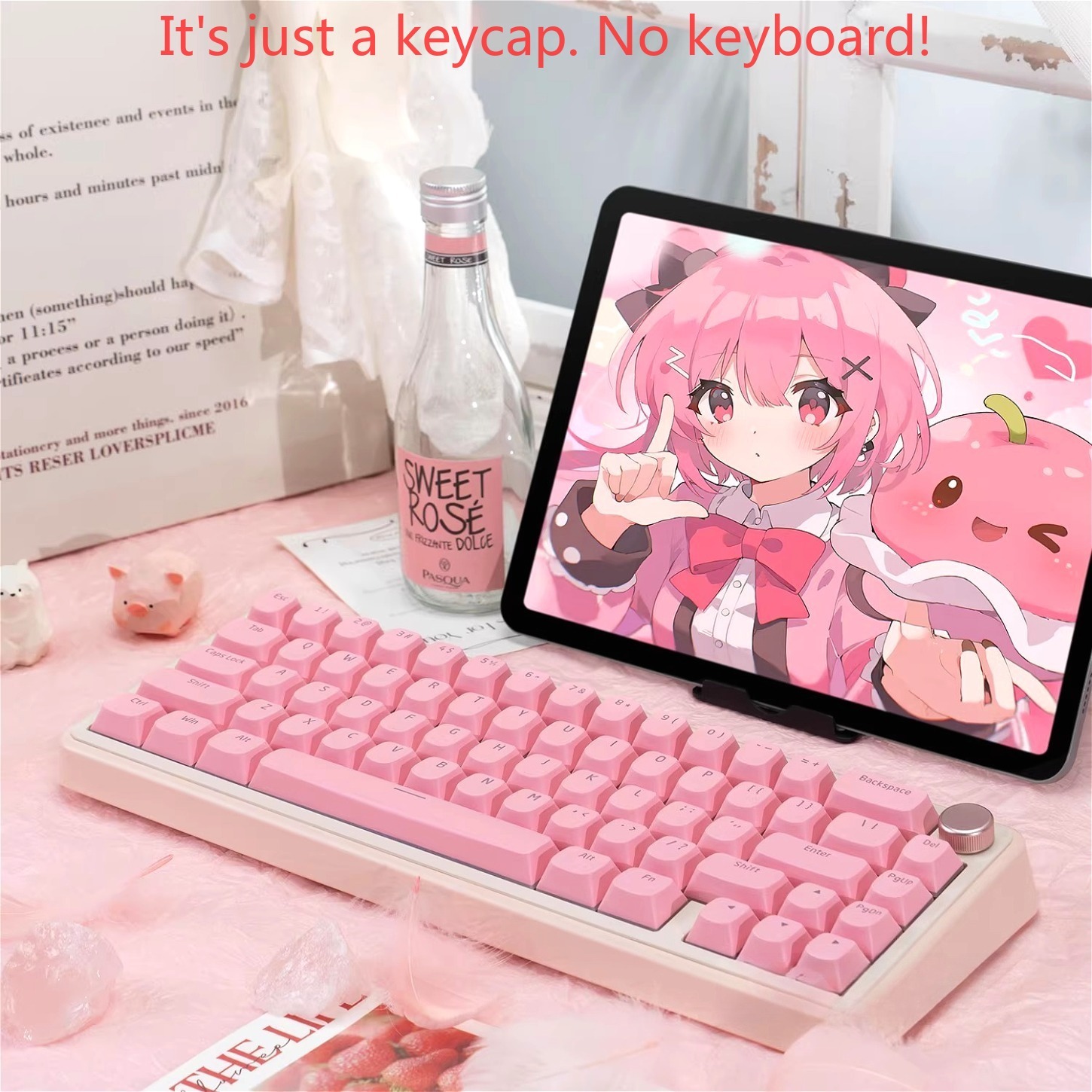 OEM 심플 핑크 푸딩 캐릭터 투명 키체인 키트 PBT - Keyboard Gaming Transparent 리뷰 및 가격