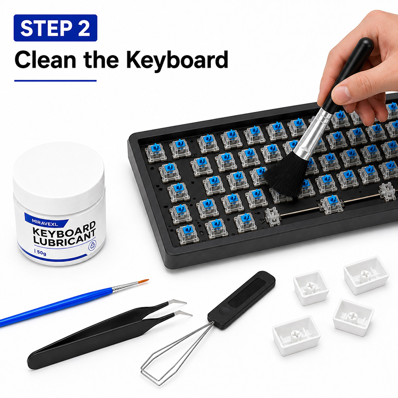 MIRAVEXL 키보드 윤활유 키트 50g, 끄덕거리는 - Gaming Keyboard That Is Quiet 리뷰 및 가격