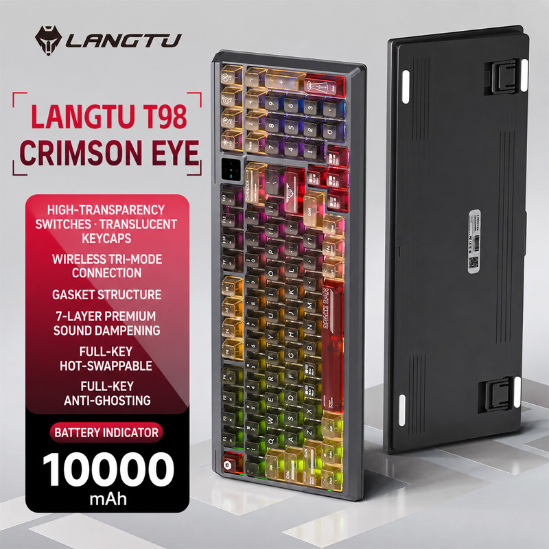 랑투 T98 트라이 모드 RGB 커스텀 무소음 기계식  - Gaming Keyboard Extension 리뷰 및 가격
