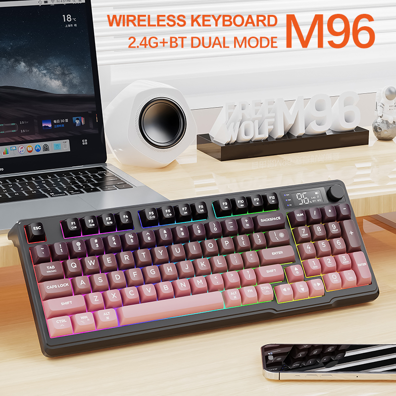 M96 FREEWOLF 멀티디바이스 게이밍 키보드 20 - Keyboard Gaming Transparent 리뷰 및 가격