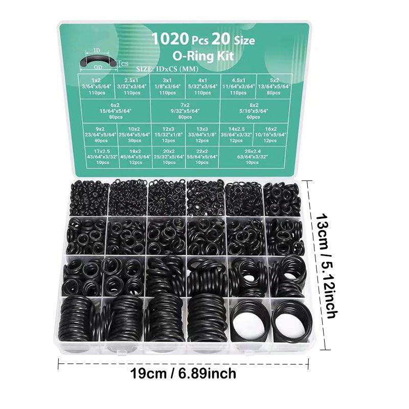 1020개 O-링 키트, 20가지 크기의 니트릴 고무  - Gasket Mount Kit 리뷰 및 가격
