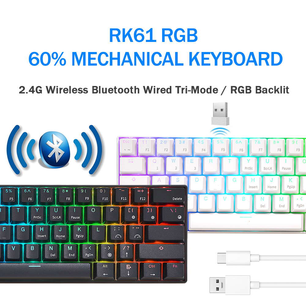 RK Royal Kludge RK61 2.4G 무선 B - Gaming Keyboard Thocky 리뷰 및 가격