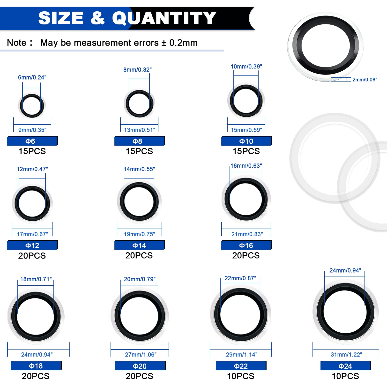 미터법 아연 도금 강철 자체 중심 씰링 고무 와셔 자동 - Gasket Mount Kit 리뷰 및 가격