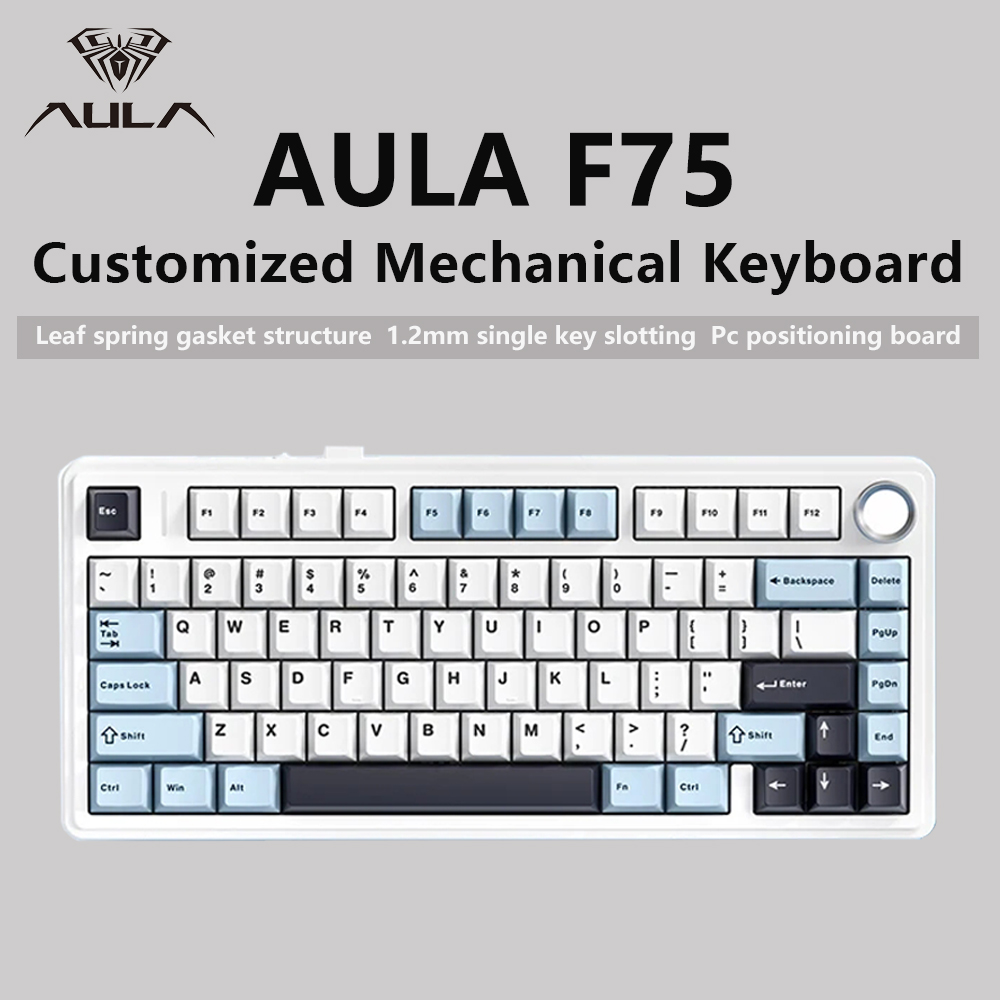 AULA F75 2.4G 무선 블루투스 유선 게임용 기 - Gaming Keyboard Thocky 리뷰 및 가격