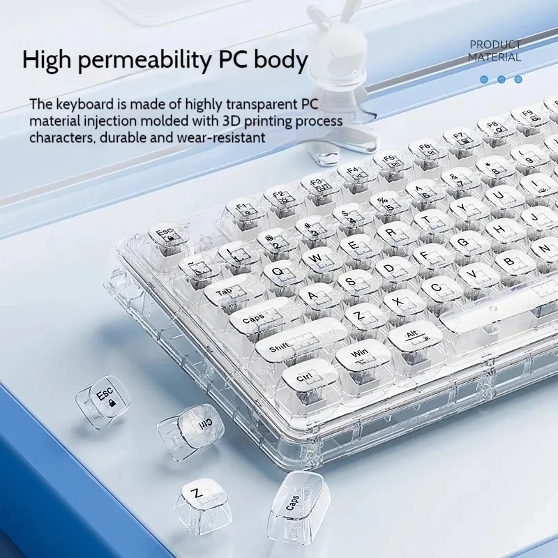 투명 아이스 크리스탈 무선 블루투스 키보드 마우스 콤보 - Keyboard Gaming Transparent 리뷰 및 가격