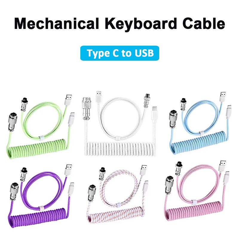 기계식 키보드 코일 케이블 에비에이터 케이블 Type- - Coiled Usb Cable 리뷰 및 가격