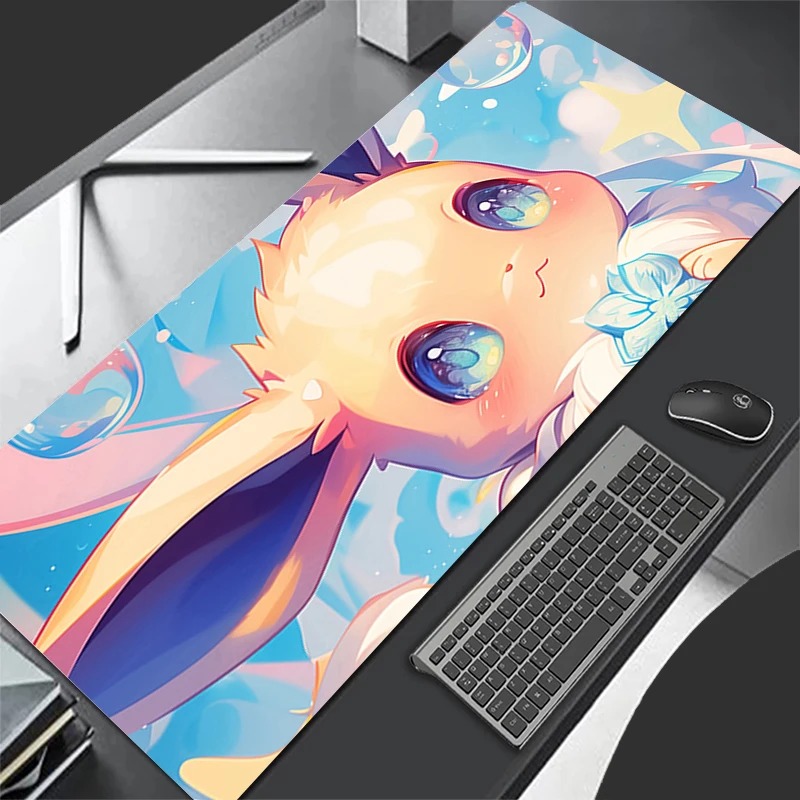 P-포켓몬 이브이 애니메이션 게임용 마우스 패드, PC - Gaming Keyboard Easy To Clean 리뷰 및 가격