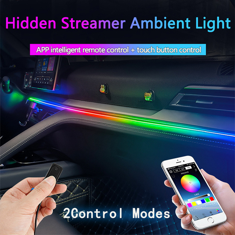 자동차 앰비언트 라이트, 64 색 아크릴 LED 램프  - Rgb Underglow Strip 리뷰 및 가격