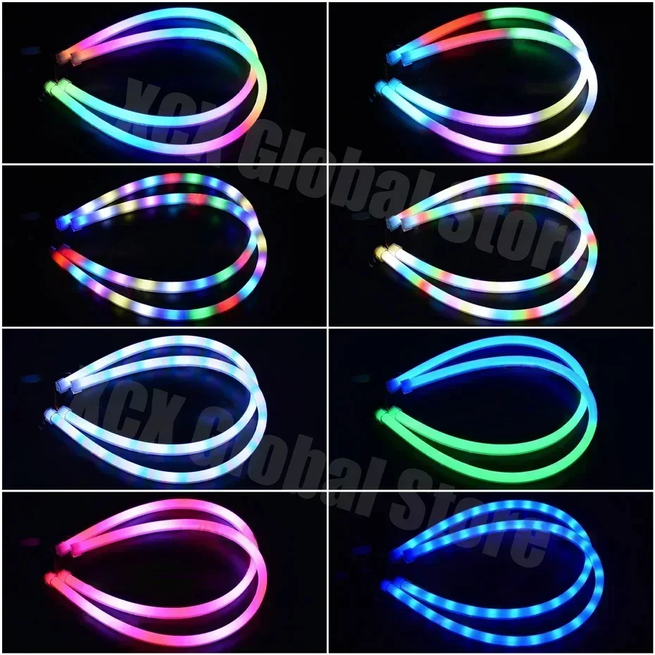 심포니 DRL 자동차 LED 주간 러닝 라이트 APP  - Rgb Underglow Strip 리뷰 및 가격
