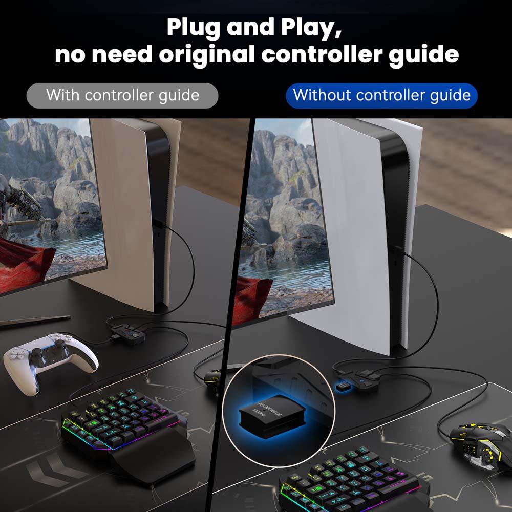 PS5 게임용 키보드 마우스 콤보 USB 타입 C 컨버 - Gaming Keyboard Extension 리뷰 및 가격