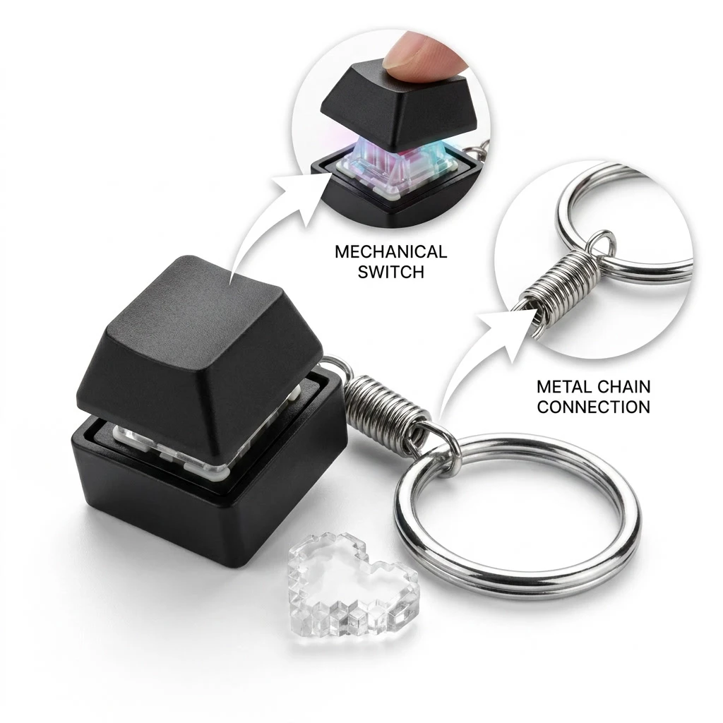 미니 RGB 키보드 키체인 피젯 토이 기계식 테스터 다 - Mechanical Switch Tester 리뷰 및 가격
