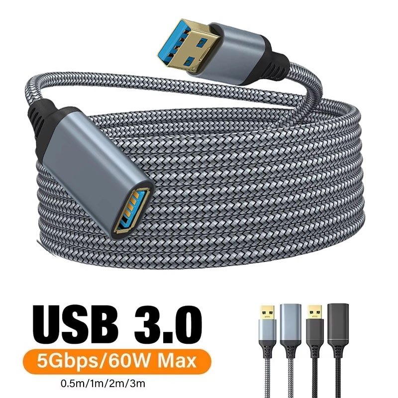 USB 3.0 나일론 편조 연장 케이블 USB 암-수  - Coiled Usb Cable 리뷰 및 가격