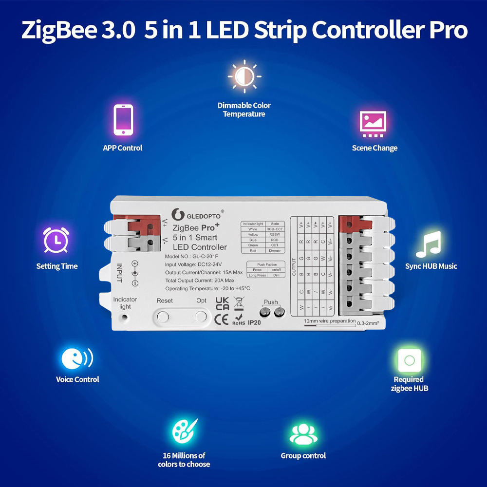 스마트 지그비 3.0 LED 컨트롤러 5 in 1 12 - Rgb Underglow Strip 리뷰 및 가격