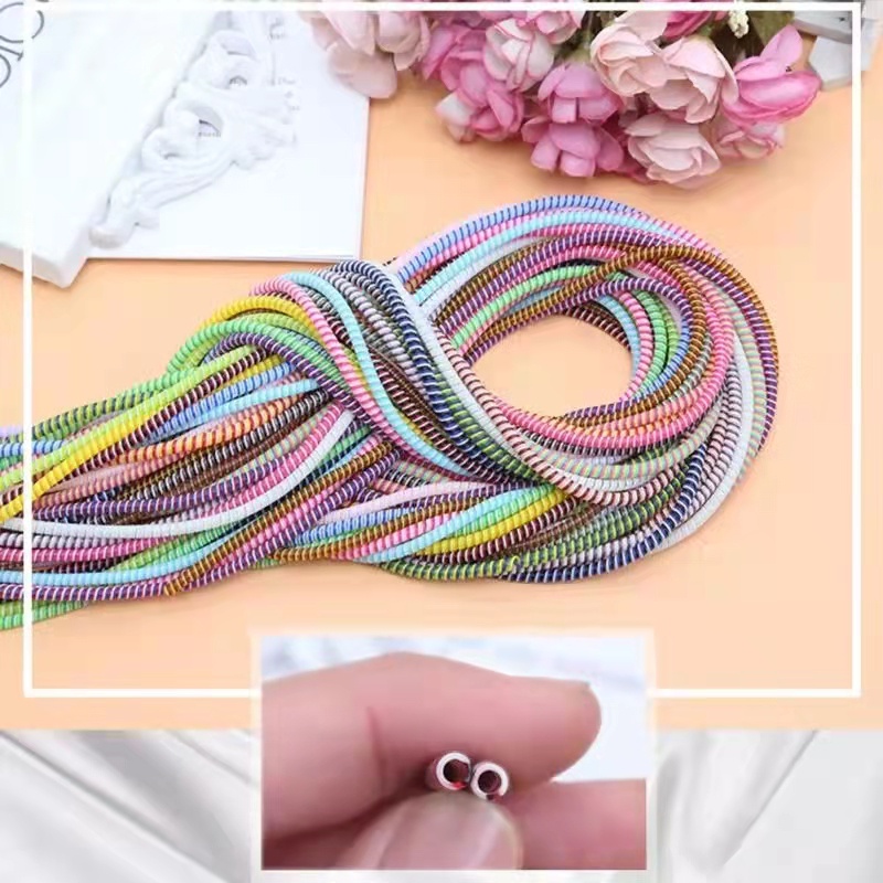 다채로운 색상의 전화선 스프링 USB 데이터 충전 케이 - Coiled Usb Cable 리뷰 및 가격