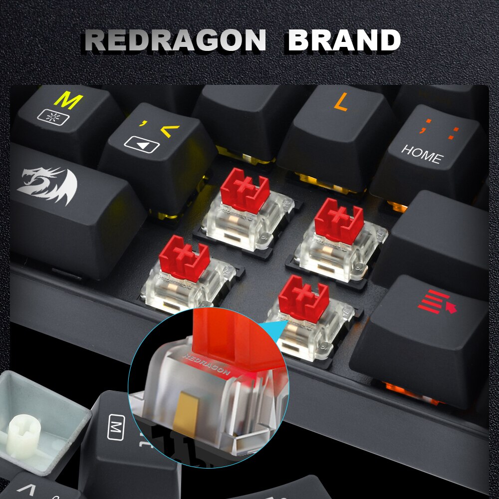 REDRAGON SMD RGB MX 스위치 3 핀 클릭 - Gaming Keyboard Thocky 리뷰 및 가격