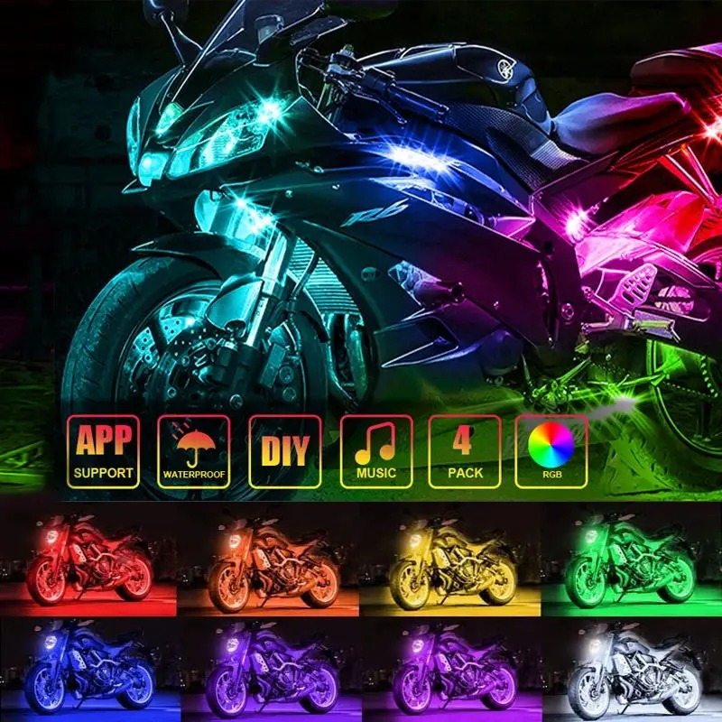 오토바이 LED 장식 조명 rgb LED 조명 스트립  - Rgb Underglow Strip 리뷰 및 가격