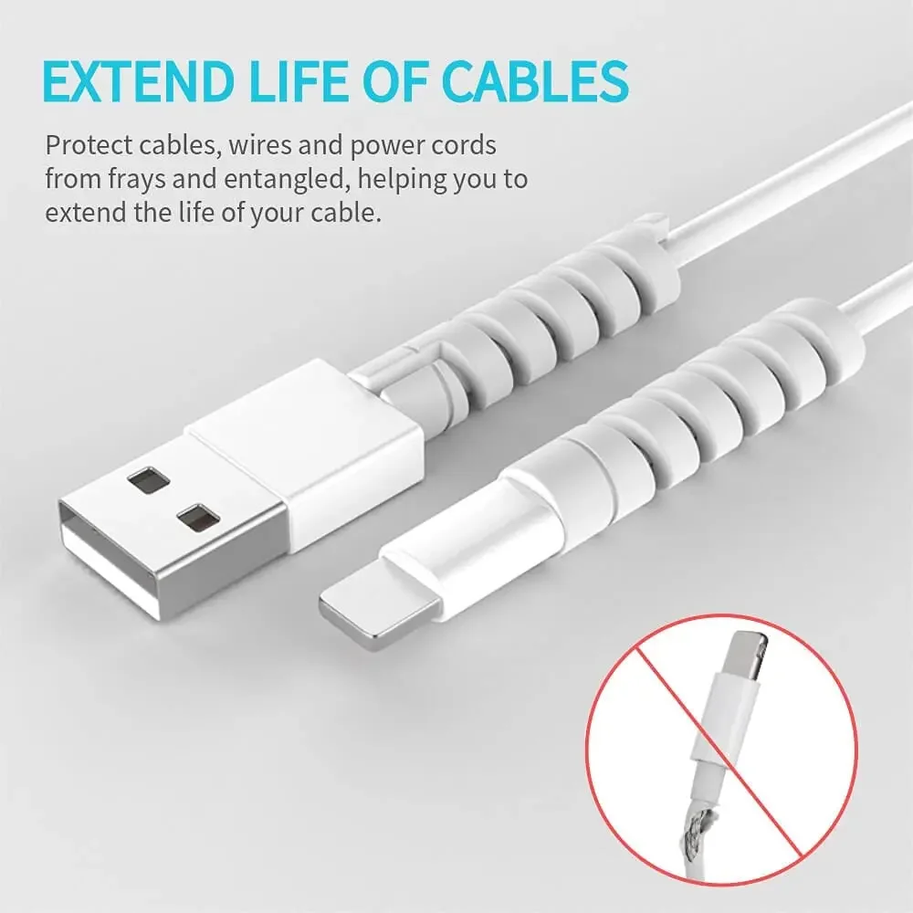 USB 케이블 보호기 충전 케이블 나선형 실리콘 보호  - Coiled Usb Cable 리뷰 및 가격
