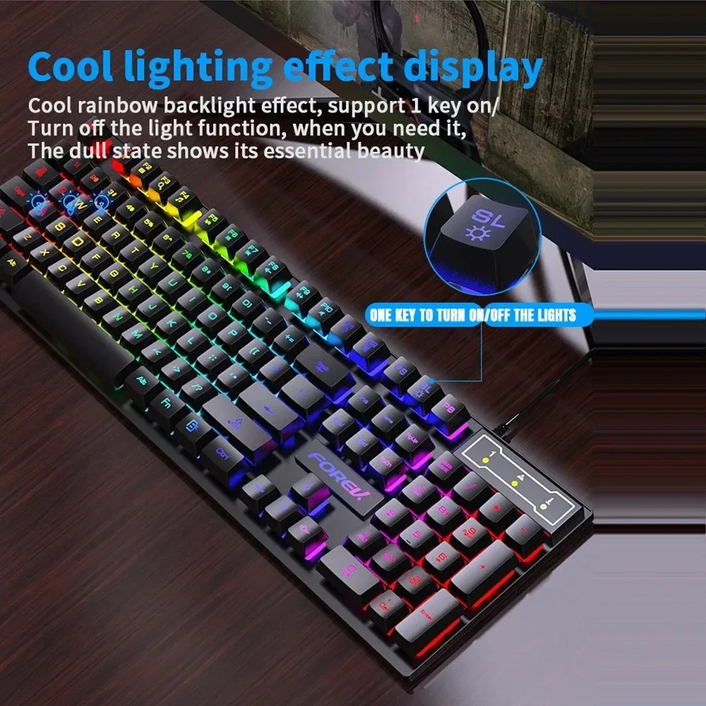 케비두메이 104 키 백라이트 기계식 키보드, 유선 게 - Keyboard Mouse Bundle Gaming 리뷰 및 가격