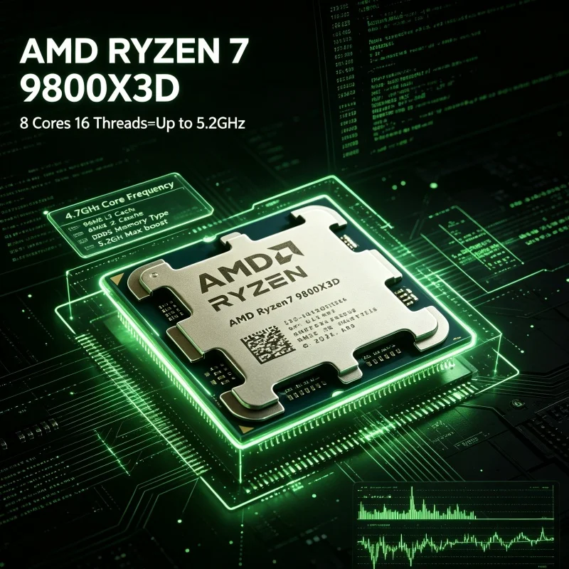 AMD 라이젠 7 9800X3D X3D 캐시 게이밍 C - Amd Cpu Ryzen 7 리뷰 및 가격