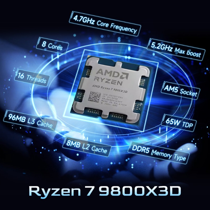 AMD 라이젠 7 9800X3D X3D 캐시 게이밍 C - Amd Cpu Ryzen 7 리뷰 및 가격